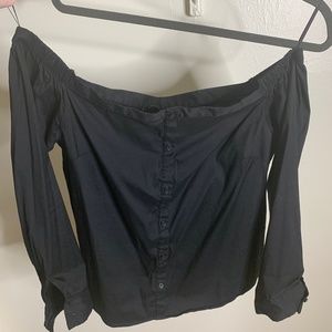 Black off-shoulder Express Blouse